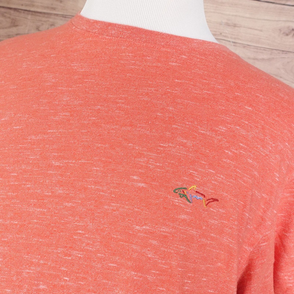 GREG NORMAN SHORT SLEEVE HEATHER RED? ORANGE? SHORT SLEEVE T-SHIRT SIZE L‎ - Picture 2 of 7